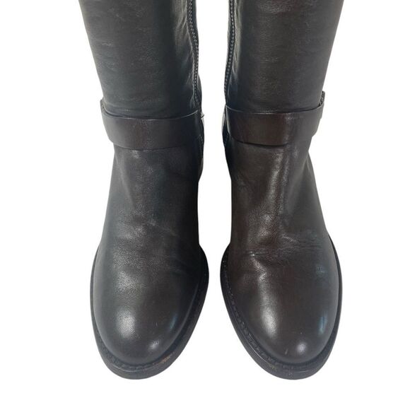 Cole Haan 5B Nike Air Tantivy dark chocolate riding boots W/ equestrian accents - Picture 5 of 10